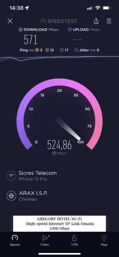 Gregory Boutique Hotel Кишинев Екстериор снимка Speedtest interface